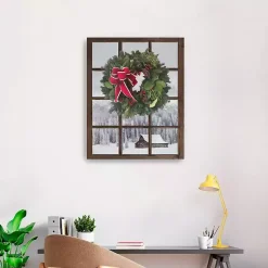 Christmas Art & Wall Decor>Kirklands Home Winter Window Canvas Art Print