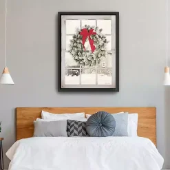 Christmas Art & Wall Decor>Kirklands Home Winter Window View Framed Canvas Art Print, 32x42