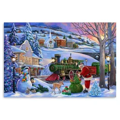 Christmas Art & Wall Decor>Kirklands Home Winter Wonderland Canvas Art Print, 16x24 Blue
