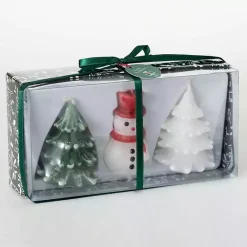 Candles>Kirklands Home Winter Wonderland Kitira Candles, Set of 3