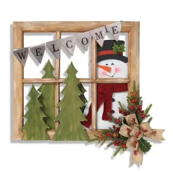 Christmas Art & Wall Decor>Kirklands Home Winter Wonderland Window Frame Wall Plaque