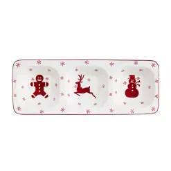 Kirklands Home Winterfest 3-Section Serving Dish Discount
