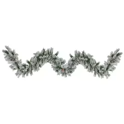 Arrangements & Greenery>Kirklands Home Wintergreen Flocked Pinecone Garland, 108 in.