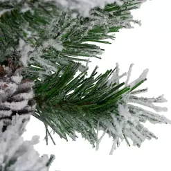 Arrangements & Greenery>Kirklands Home Wintergreen Flocked Pinecone Garland, 108 in.