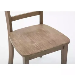 Kirklands Home Wire Brushed Natural Dining Chairs, Set of 2 Brown Discount