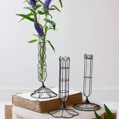 Vases>Kirklands Home Wire Wrapped Bud Vases, Set of 3