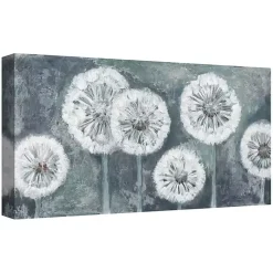 Kirklands Home Wishing Blue Light Canvas Art Print, 54x27 in. Online