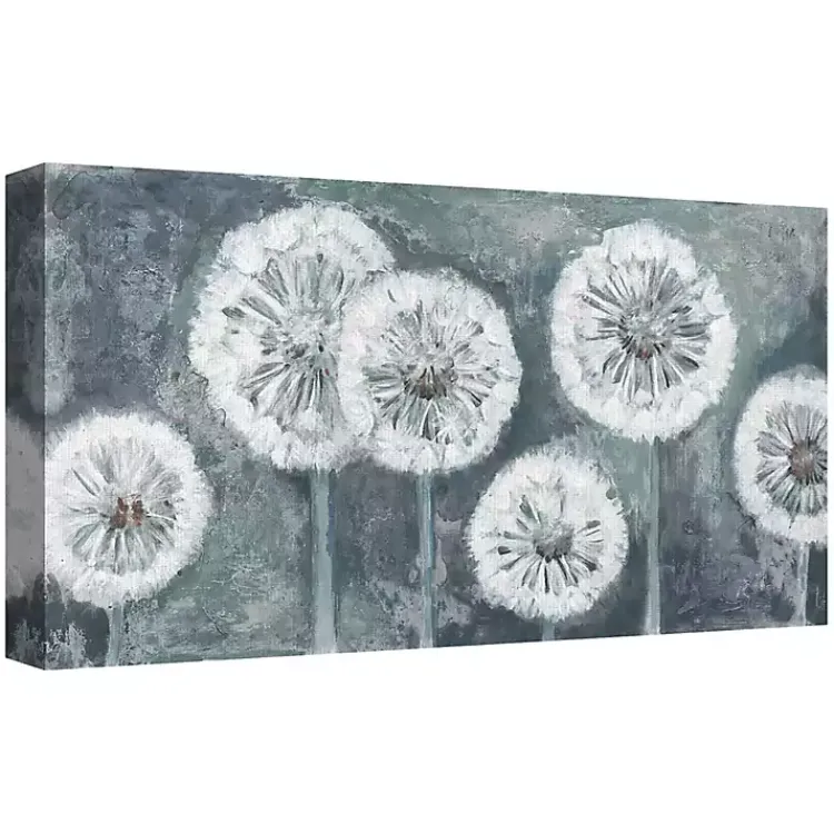 Kirklands Home Wishing Blue Light Canvas Art Print, 54x27 in. Online