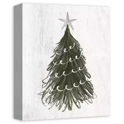 Christmas Art & Wall Decor>Kirklands Home Wispy Christmas Tree Canvas Art Print