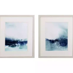 Kirklands Home Wispy Waves Framed Art Prints, Set of 2 Outlet