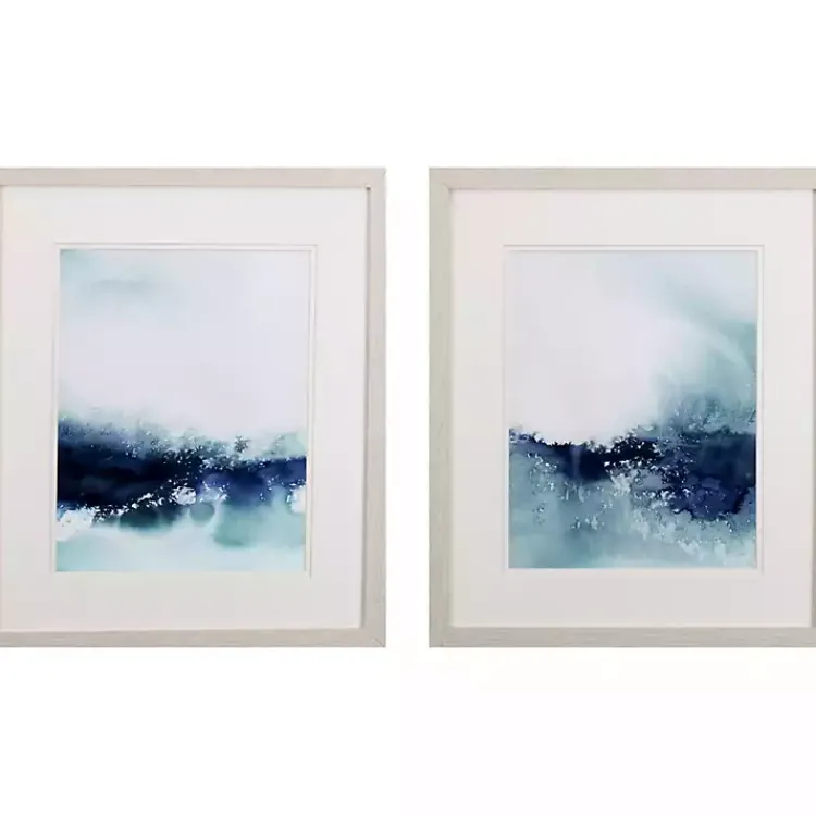 Kirklands Home Wispy Waves Framed Art Prints, Set of 2 Outlet