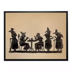 Halloween>Kirklands Home Witch Supper Framed Halloween Wall Plaque