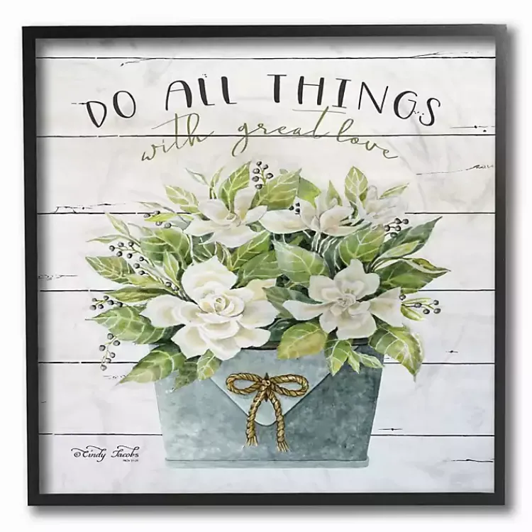 Kirklands Home With Great Love Framed Art Print White Best