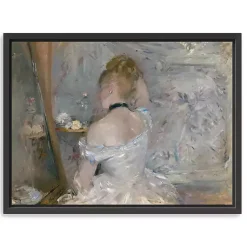 Kirklands Home Woman At Her Toilette Framed Canvas Art Print Gray Sale