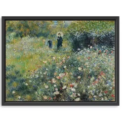 Kirklands Home Woman with Parasol Garden Canvas Print, 42x32 in. Outlet