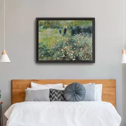 Kirklands Home Woman with Parasol Garden Canvas Print, 42x32 in. Outlet