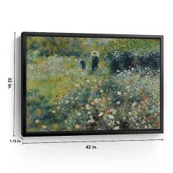 Kirklands Home Woman with Parasol Garden Canvas Print, 42x32 in. Outlet