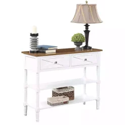 Kirklands Home Wood & Traditional Console Table White Best