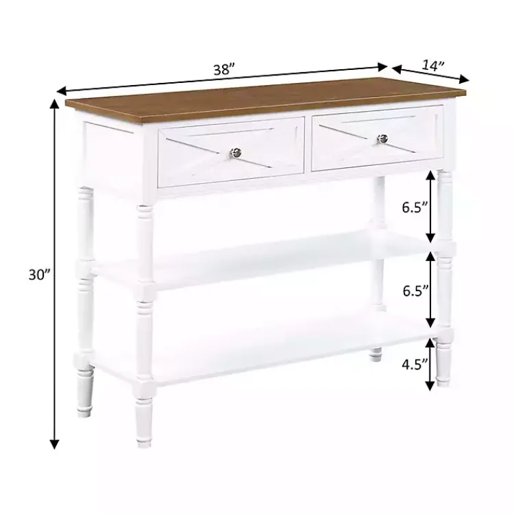 Kirklands Home Wood & Traditional Console Table White Best
