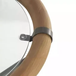 Kirklands Home Wood and Glass Round Tripod Accent Table Brown Online