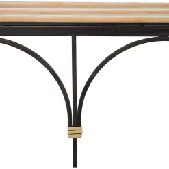 Kirklands Home Wood and Metal Arches Console Table Online