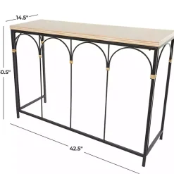 Kirklands Home Wood and Metal Arches Console Table Online