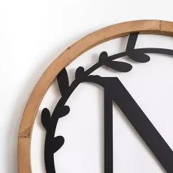 Kirklands Home Wood and Metal Laurel N Plaque Online