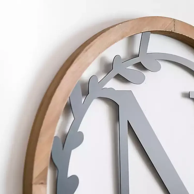 Kirklands Home Wood and Metal Laurel N Plaque Online