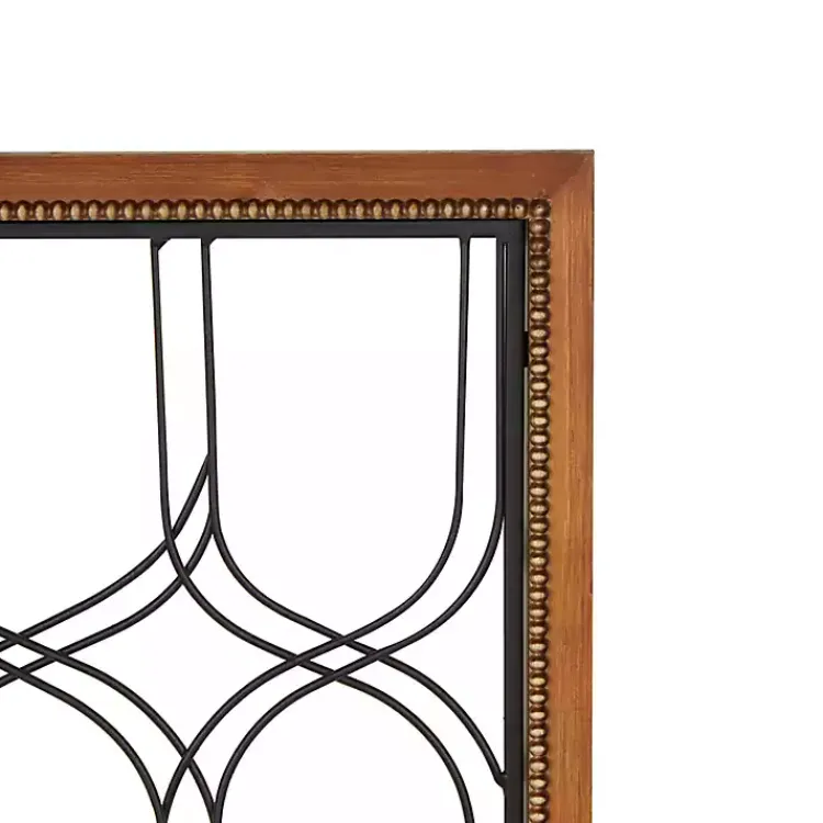 Kirklands Home Wood and Metal Wire Wall Plaques, Set of 2 Outlet