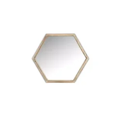 Kirklands Home Wood Frame Hexagon Wall Mirror Best