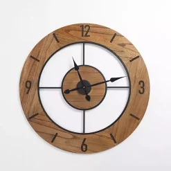 Kirklands Home Wood Open Face Wall Clock Best