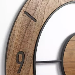 Kirklands Home Wood Open Face Wall Clock Best