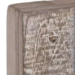 Kirklands Home Wood Plank and Mirror Slice Wall Plaques, Set of 3 Hot