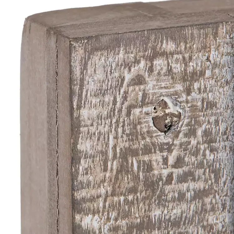 Kirklands Home Wood Plank and Mirror Slice Wall Plaques, Set of 3 Hot