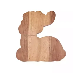 Kirklands Home Wood Reindeer Serving Board with Spreader Brown Discount