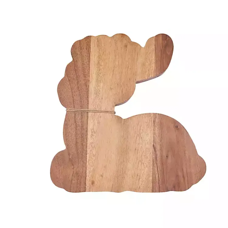 Kirklands Home Wood Reindeer Serving Board with Spreader Brown Discount