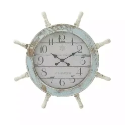 Kirklands Home Wood Ship Wheel Wall Clock Discount