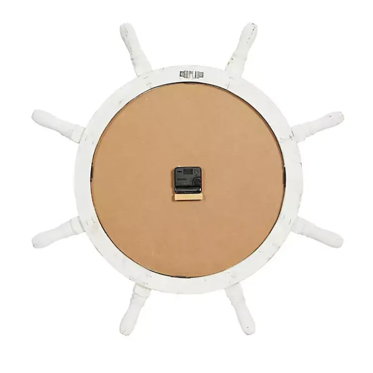 Kirklands Home Wood Ship Wheel Wall Clock Discount