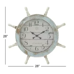 Kirklands Home Wood Ship Wheel Wall Clock Discount