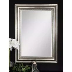 Kirklands Home Wooden Silver Leaf Mirror Sale