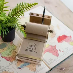 Decorative Accents>Kirklands Home Wooden Tabletop Note Roll