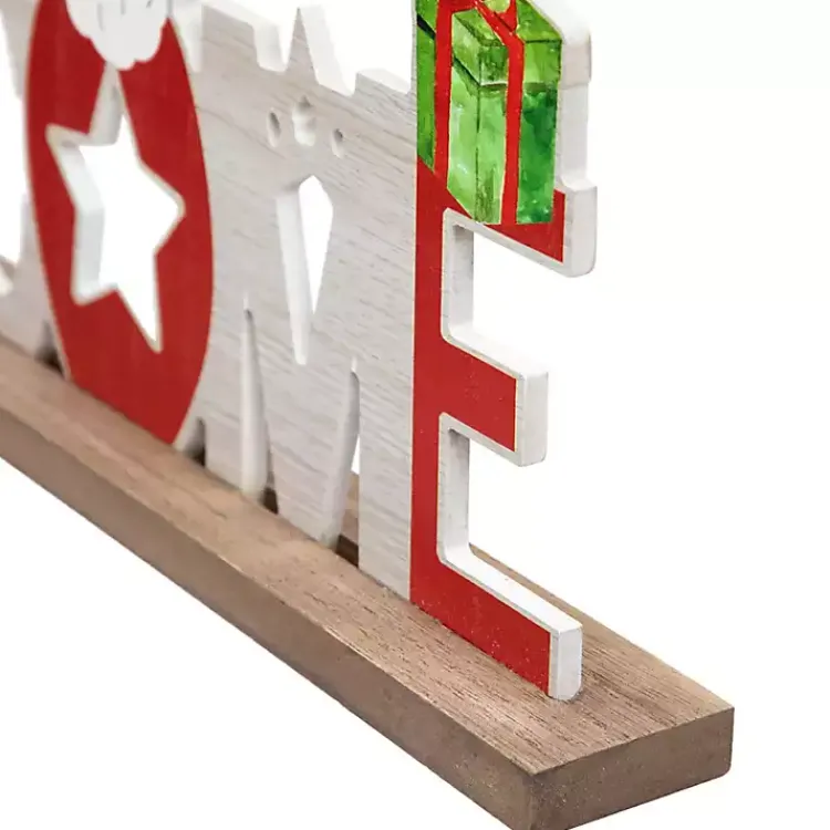 Christmas Decorations>Kirklands Home Wooden Welcome Christmas Tabletop Sign Multi