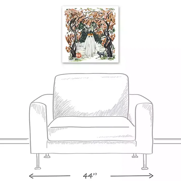 Halloween>Kirklands Home Woodland Ghost Halloween Canvas Art Print