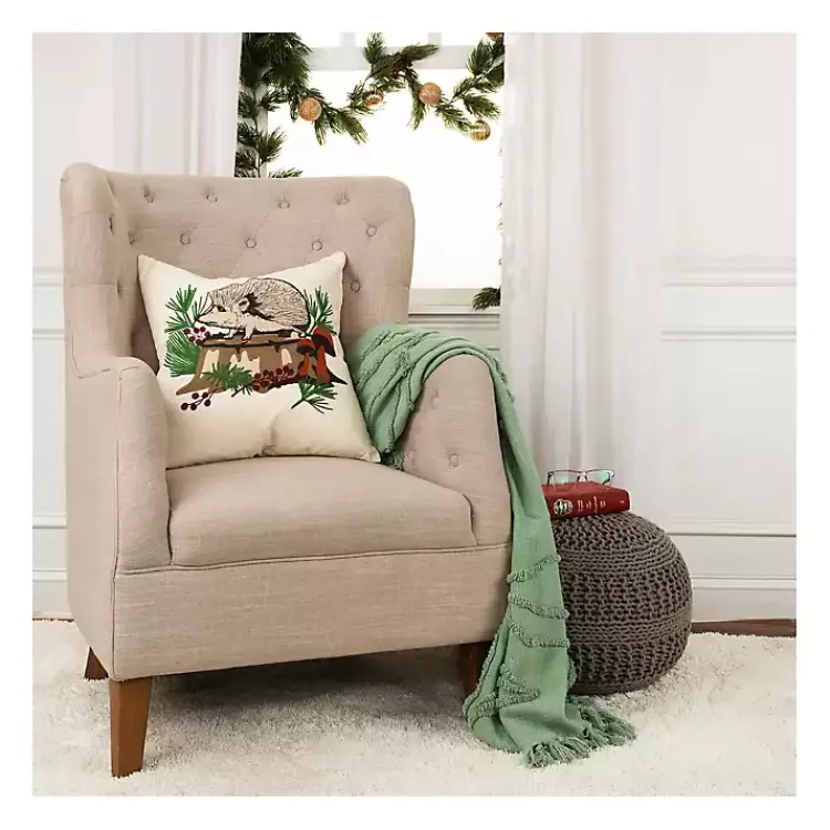 Christmas Pillows>Kirklands Home Woodland Holiday Hedgehog Pillow