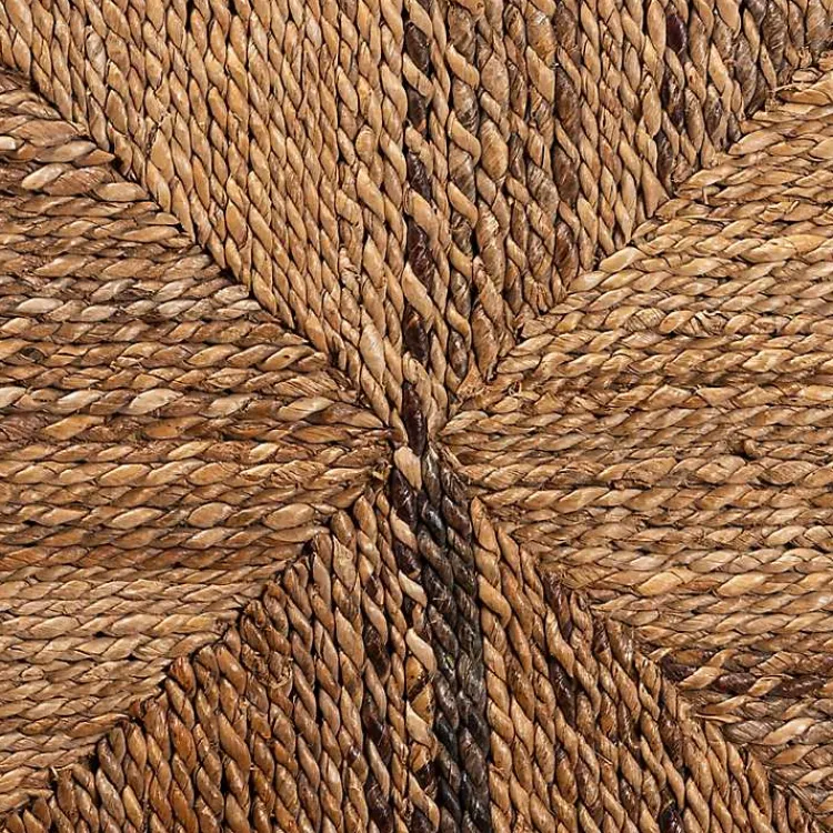 Kirklands Home Woven Banana Fiber and Mahogany Dining Chair Tan Online