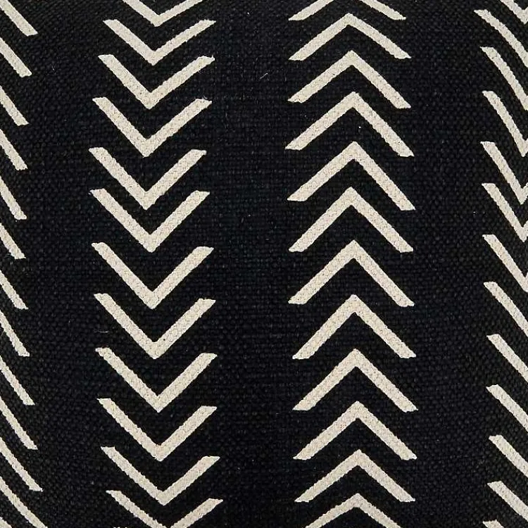 Pillows>Kirklands Home Woven Black and White Chevron Throw Pillow