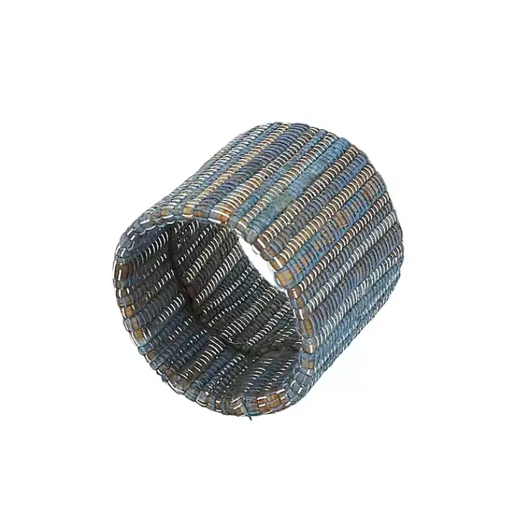 Kirklands Home Woven Indigo 4-pc. Napkin Ring Set Clearance