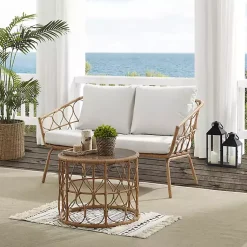 Kirklands Home Woven Loop Rattan 2-pc. Outdoor Loveseat Set Online