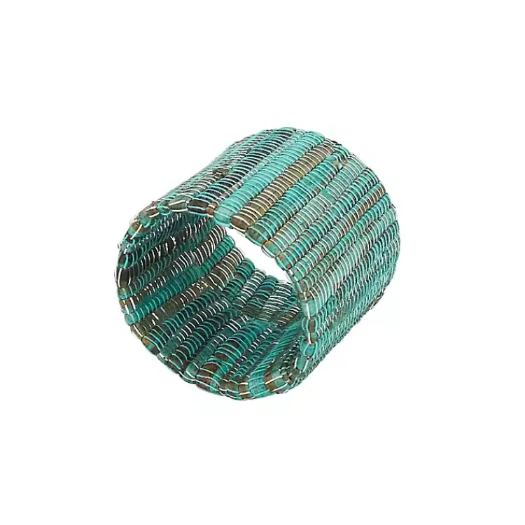 Kirklands Home Woven Minty 4-pc. Napkin Ring Set Hot