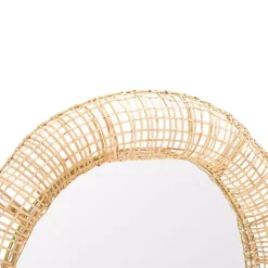 Kirklands Home Woven Natural Cane Round Alia Wall Mirror Sale